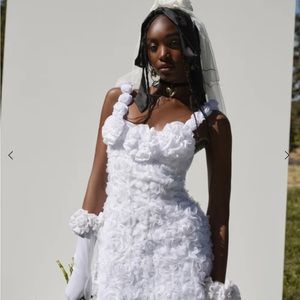 For Love & Lemons Wendy rosette mini dress